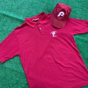 Vintage 80’s Phillies logo 7 polo